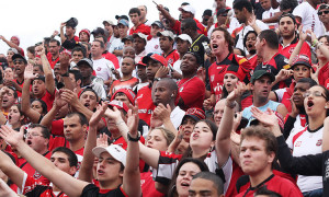 Torcida xavante tem acompanhado a equipe durante toda a campanha no Gauchão (Foto: Carlos Insaurriaga - AI GEB)