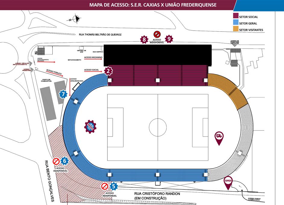 Após longo tempo, Estádio Centenário volta a receber jogos oficiais do Caxias. (Foto: Gilberto Júnior)