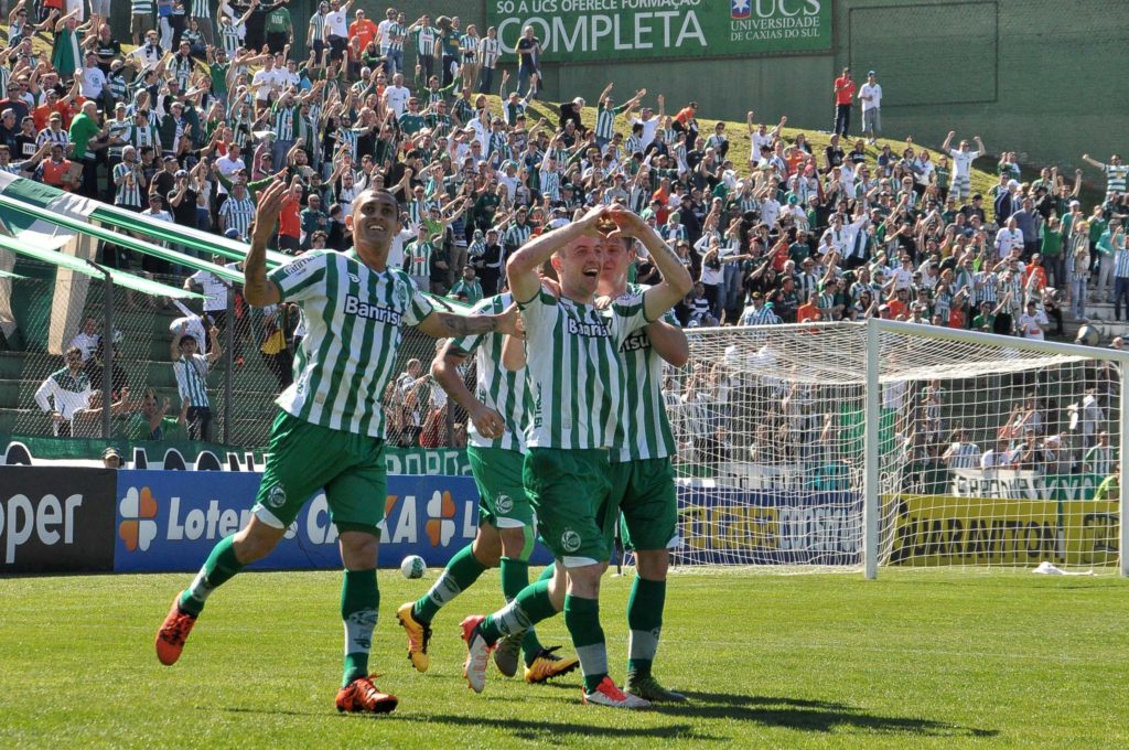 Vacaria fez o gol do Juventude. (Foto: Arthur Dalegrave)